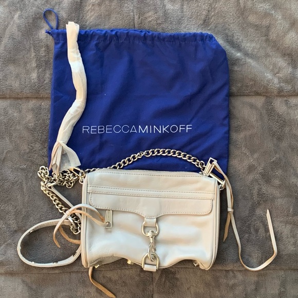 Rebecca Minkoff Mini M.A.C. Crossbody Purse Smoke Grey - Picture 4 of 15